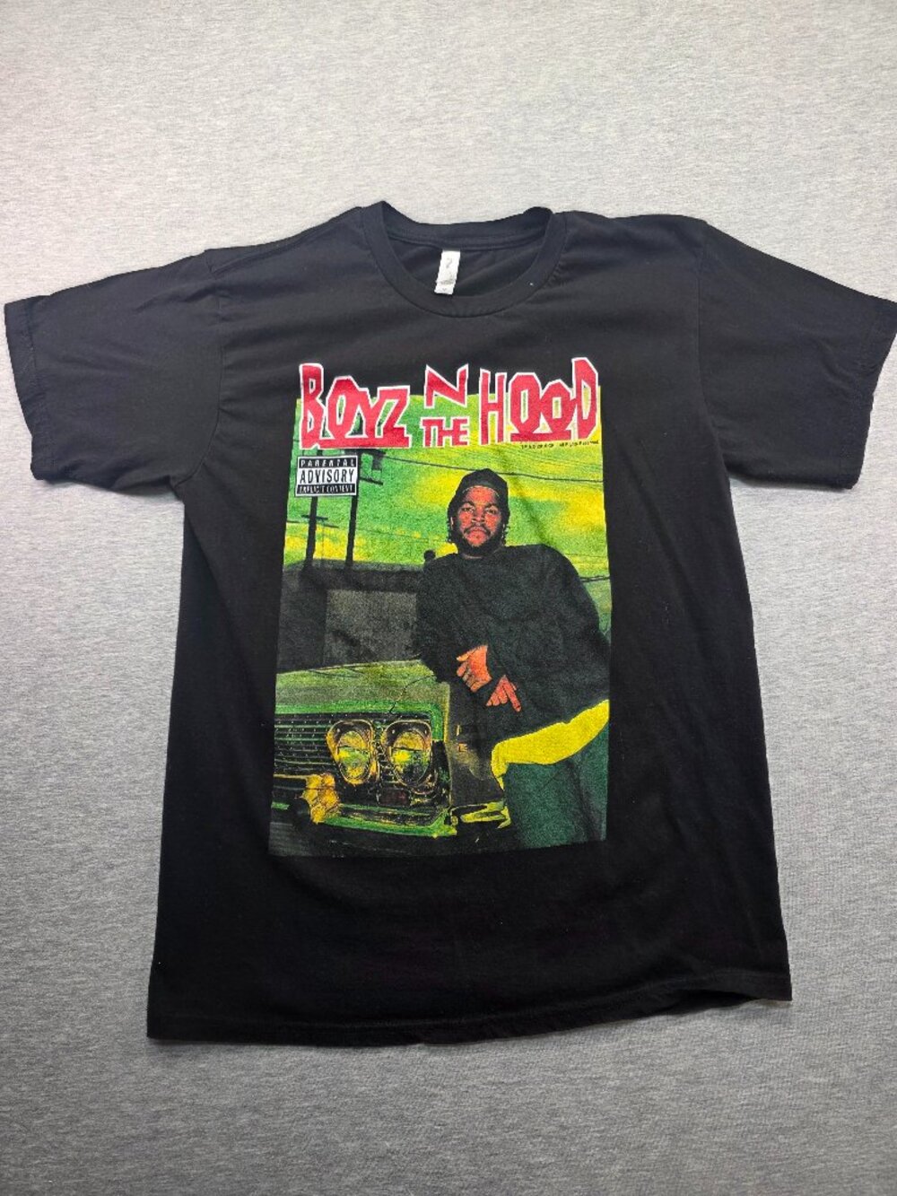 Boyz N The Hood Movie Graphic T-Shirt Ice Cube Black Size M